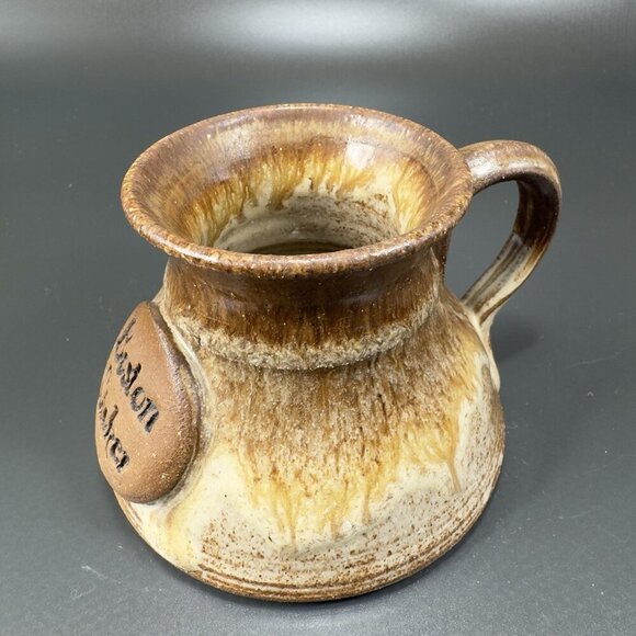 Hand Made Studio Art Pottery Bost On Stoker Coffee Mug Cup Stoneware Signed Mug - Picture 7 of 11